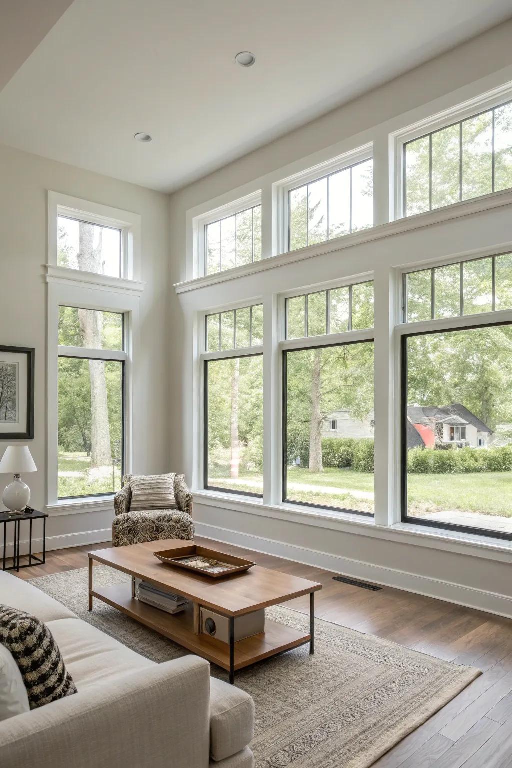 Even finish trim is ideal for modern minimalist designs.