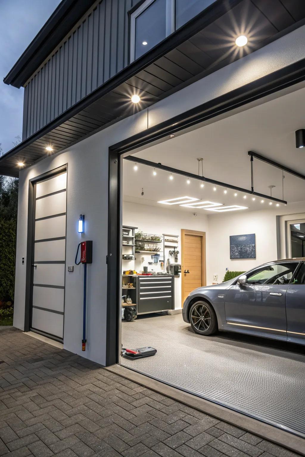 Smart technology adds convenience to your garage.