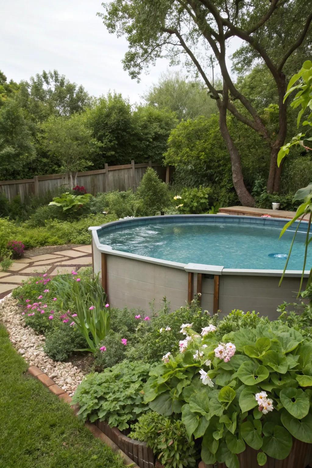 Vermiculite offers flexibility and drainage for your pool base.