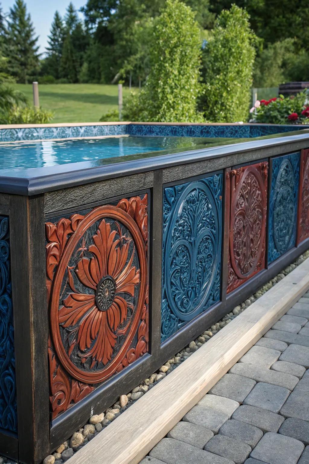 Transform your pool area with exquisite ornamental boards crafted for impact.