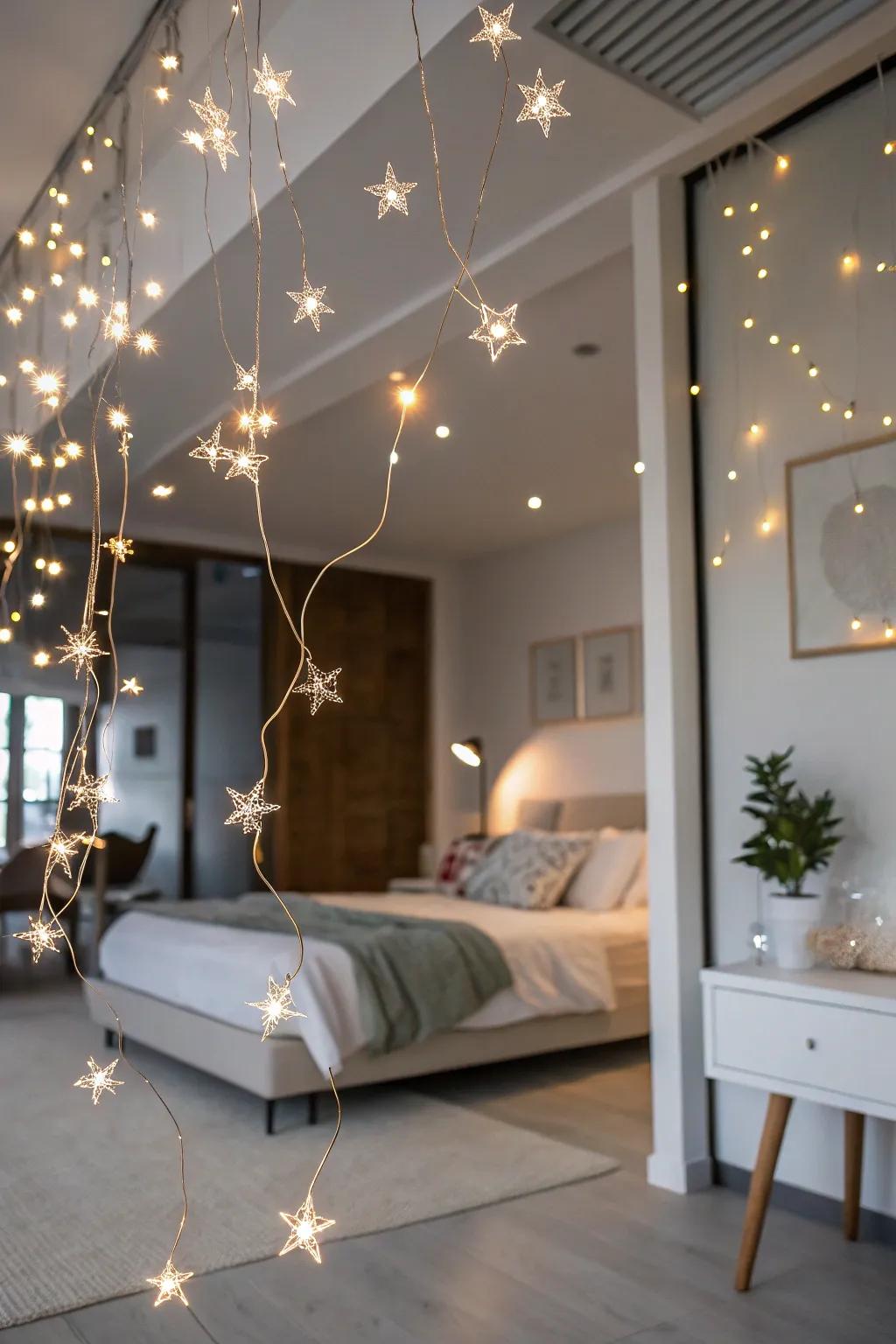 Create magic with floating fairy lights.