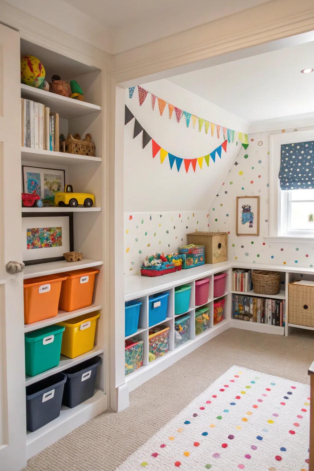 A vibrant and organized recreational sector for children.