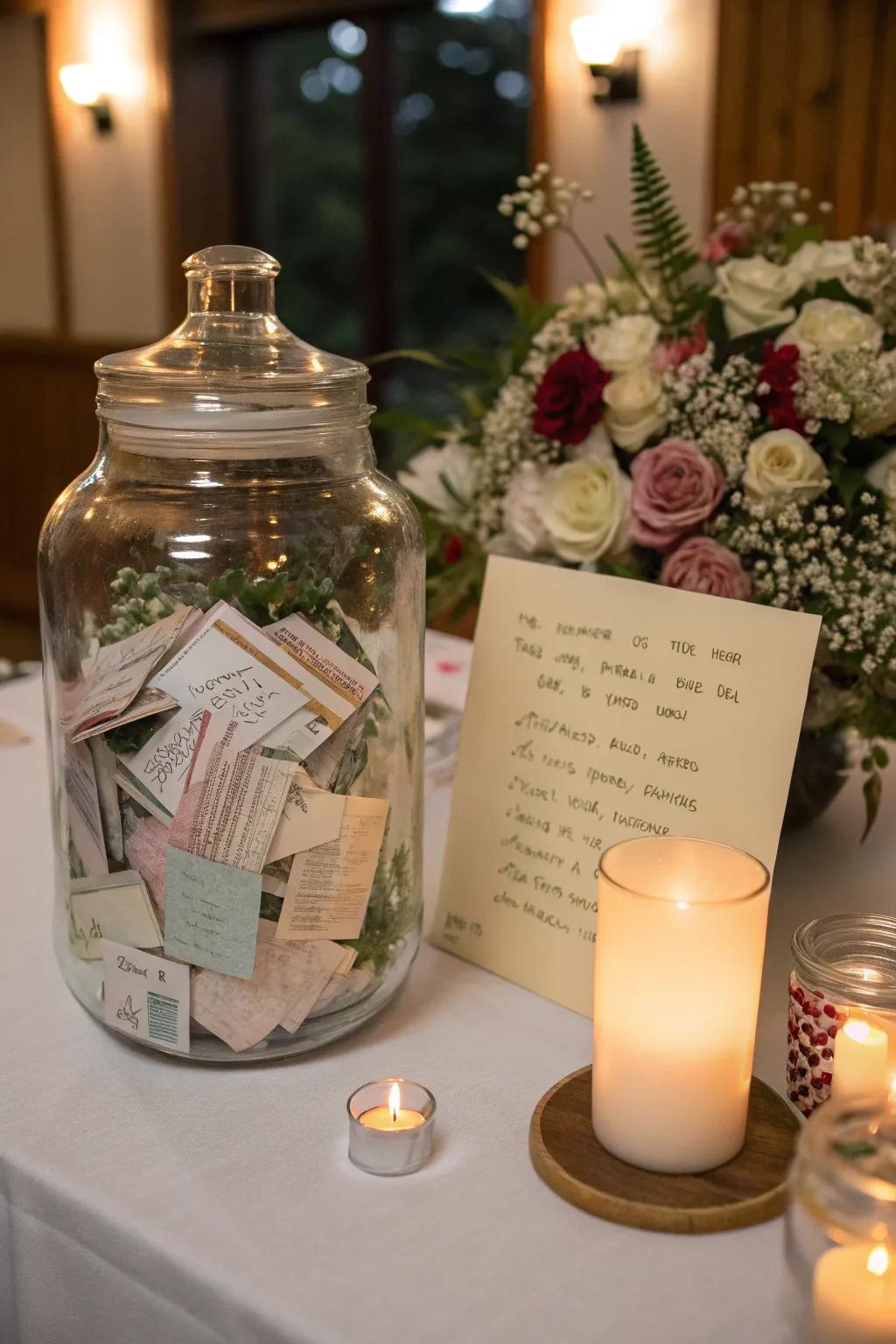Gather treasured memories with a remembrance container.
