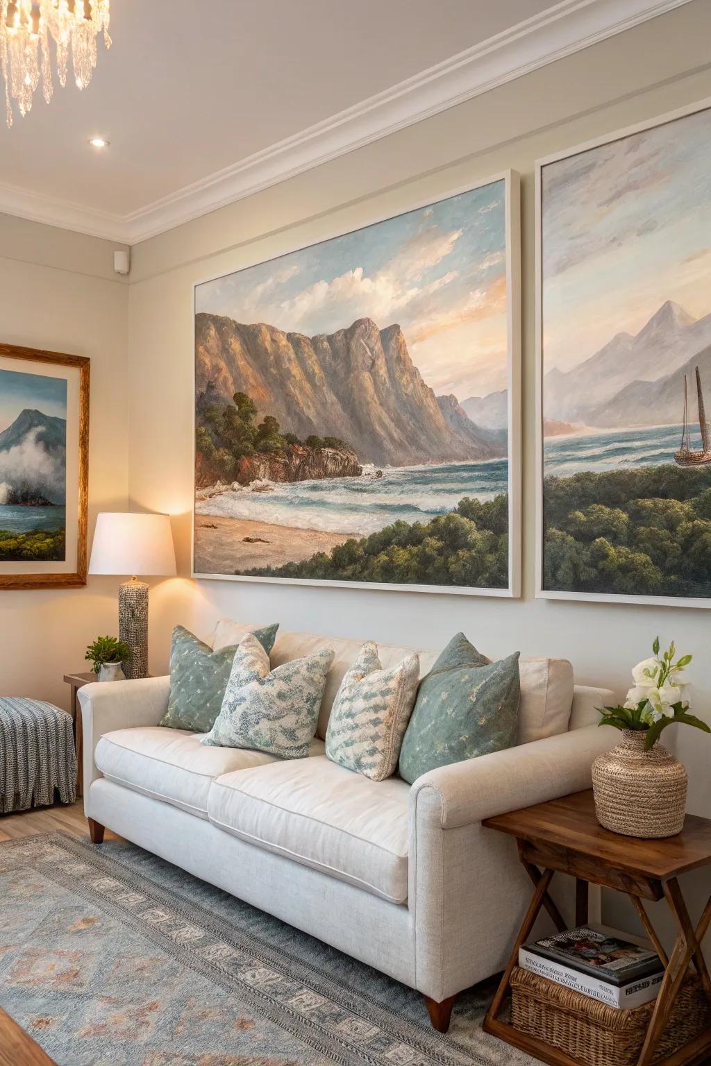 Landscape artistry establishes a serene escape in the lounge.