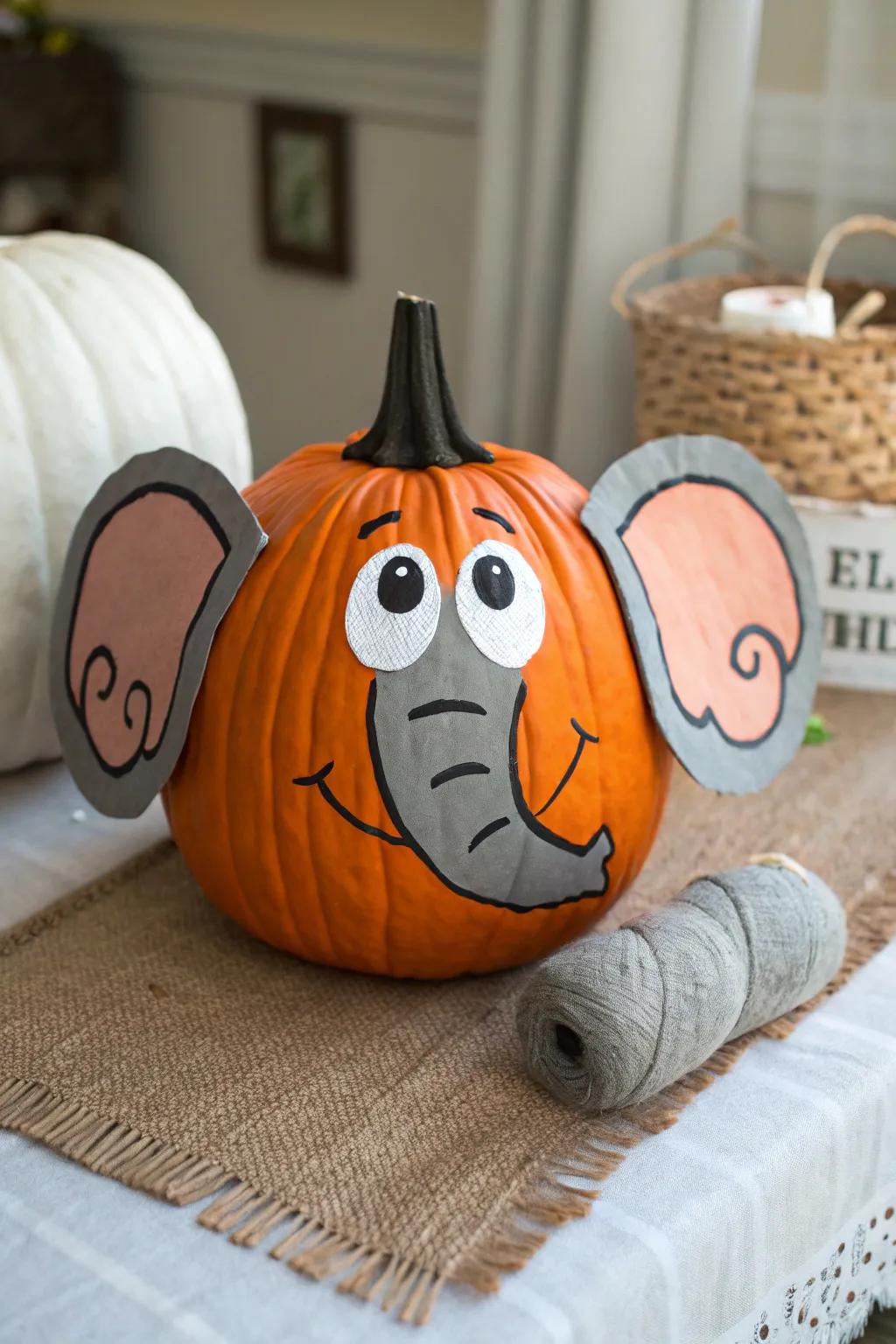 Fauna-inspired gourds impart a playful spin to your ornaments.