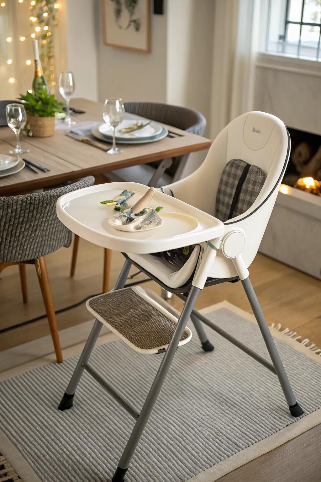 A feeding seat crafted for practicality and growth.