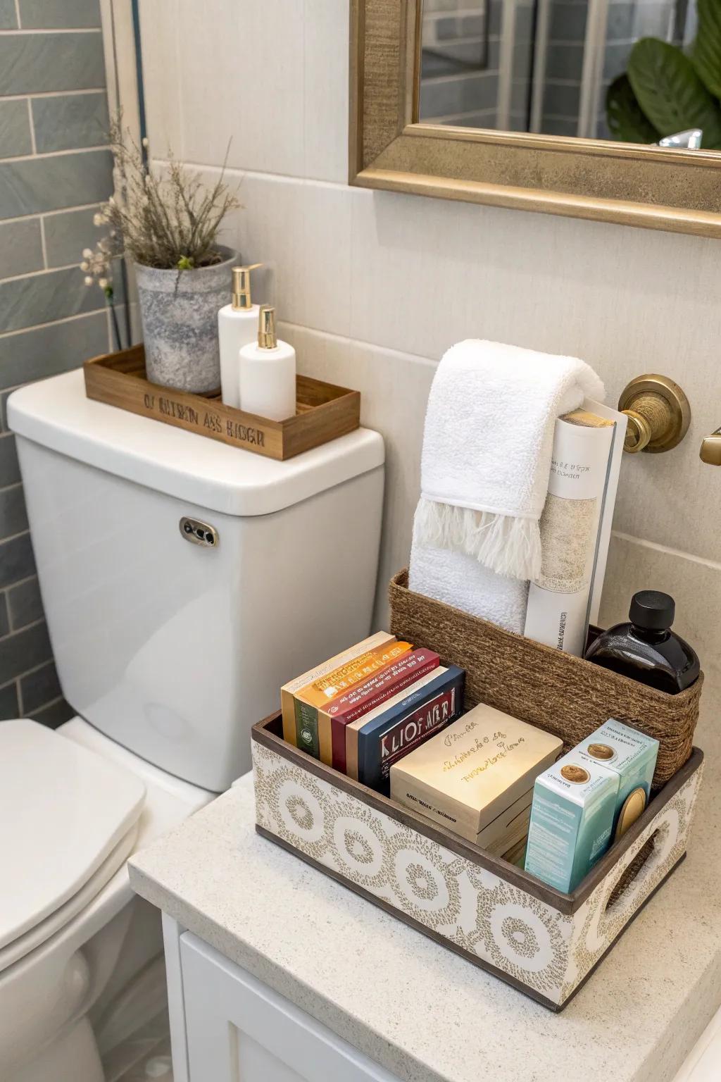 Helpful and decorative items elegantly combined.