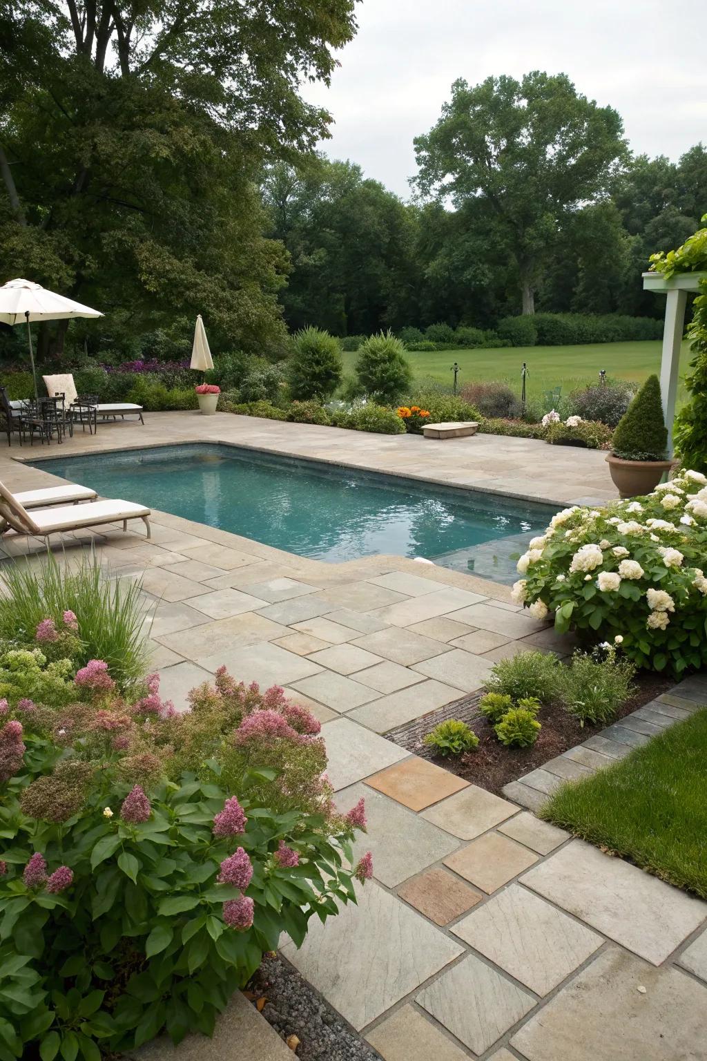 Achieve timeless elegance using stone paver patios.
