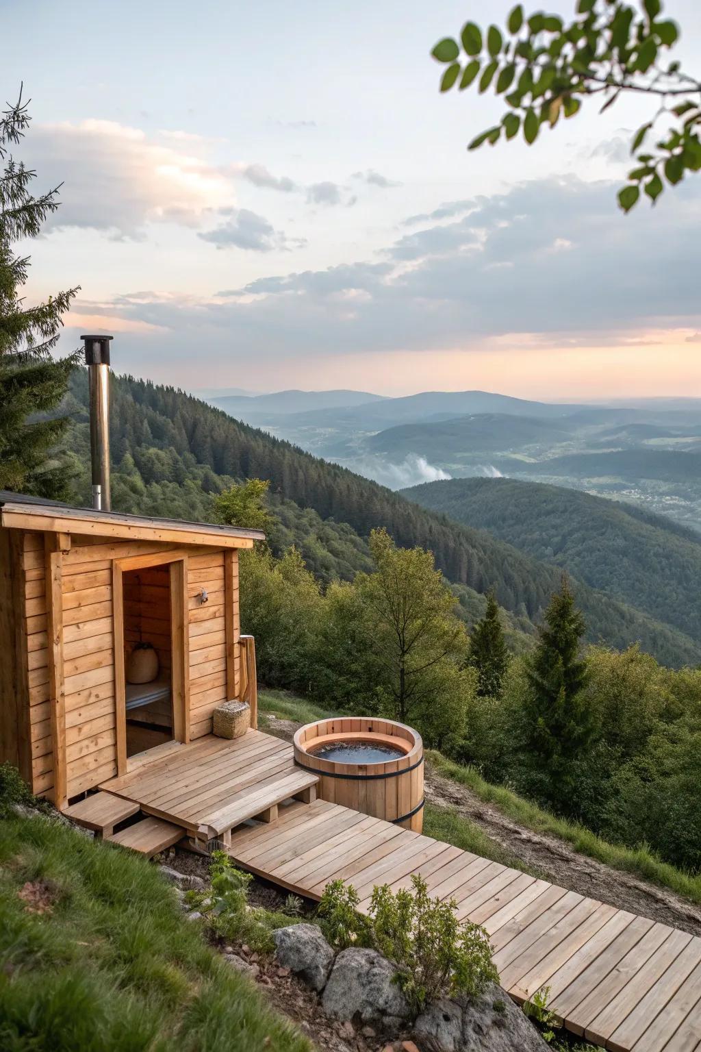 A slope side refuge offering gorgeous vistas.