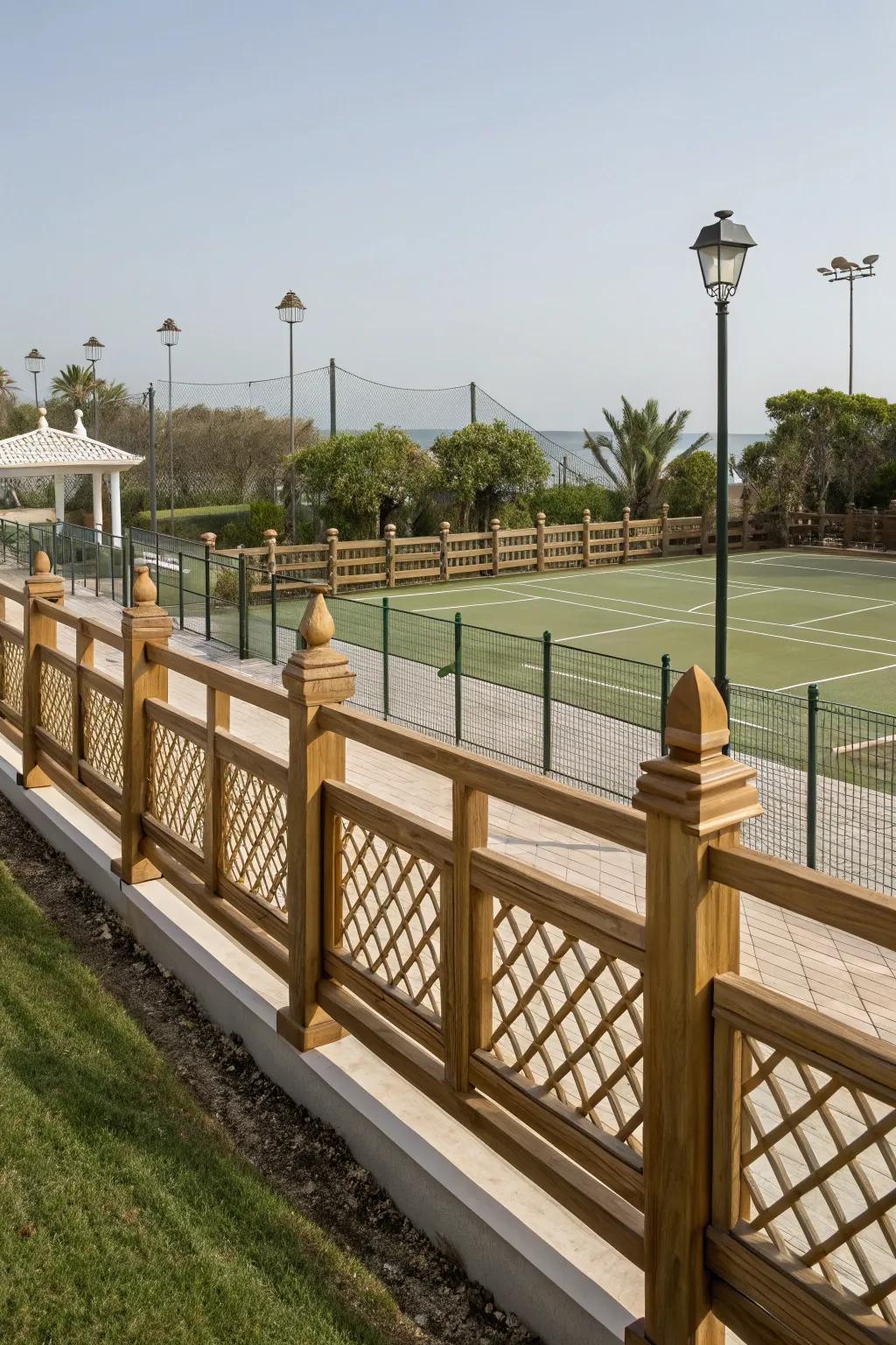 Fencing adds style and security to your backyard play space.