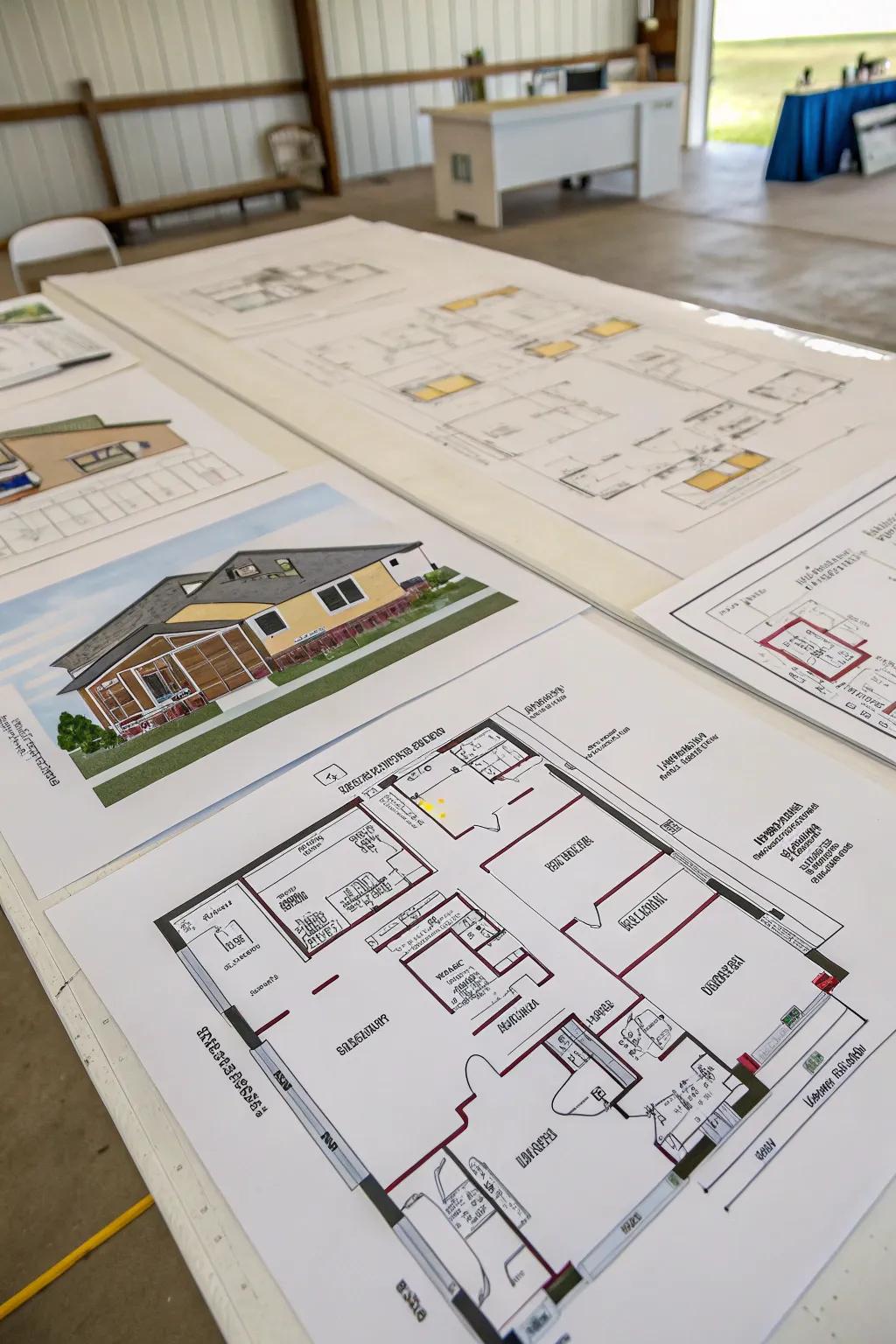 Adaptable ground plans allow for personalized and functional designs.