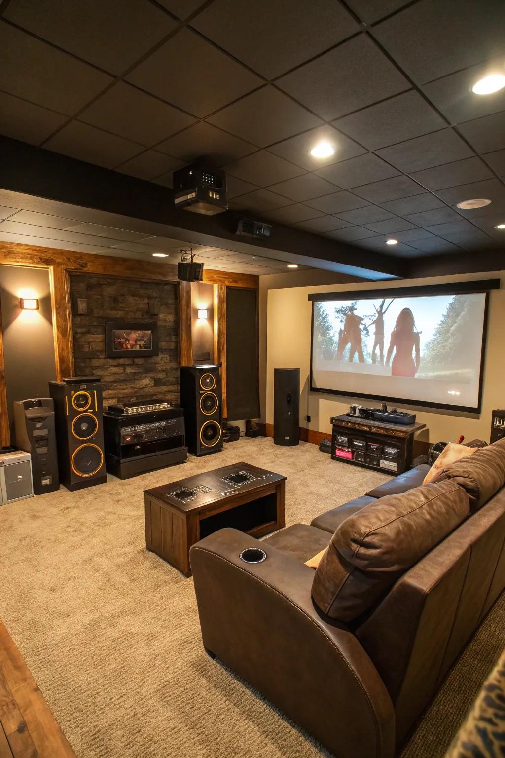 A multimedia setup provides infinite entertainment choices.