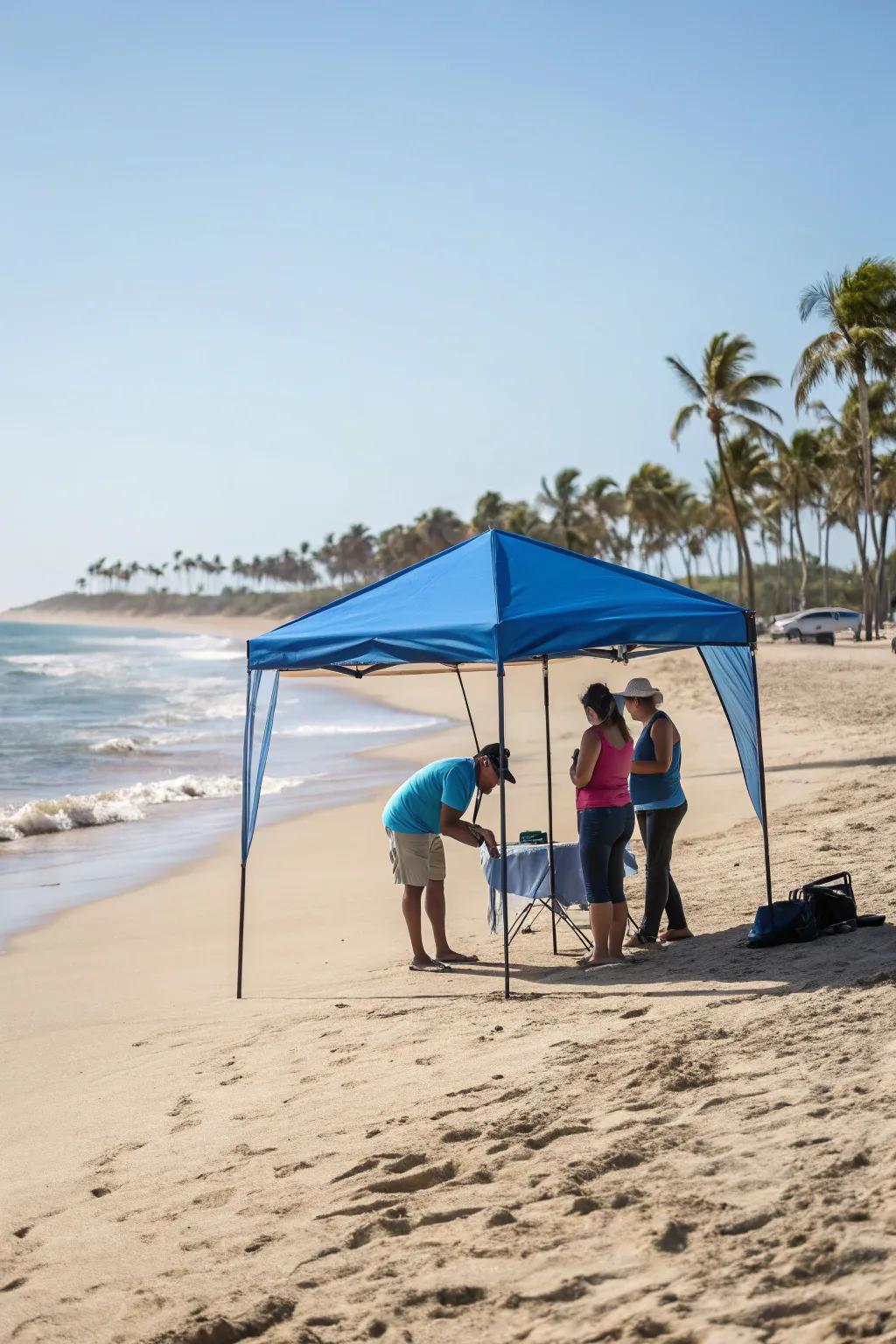 Adaptable canopies guarantee you're always in the shade, no matter the sun's position.