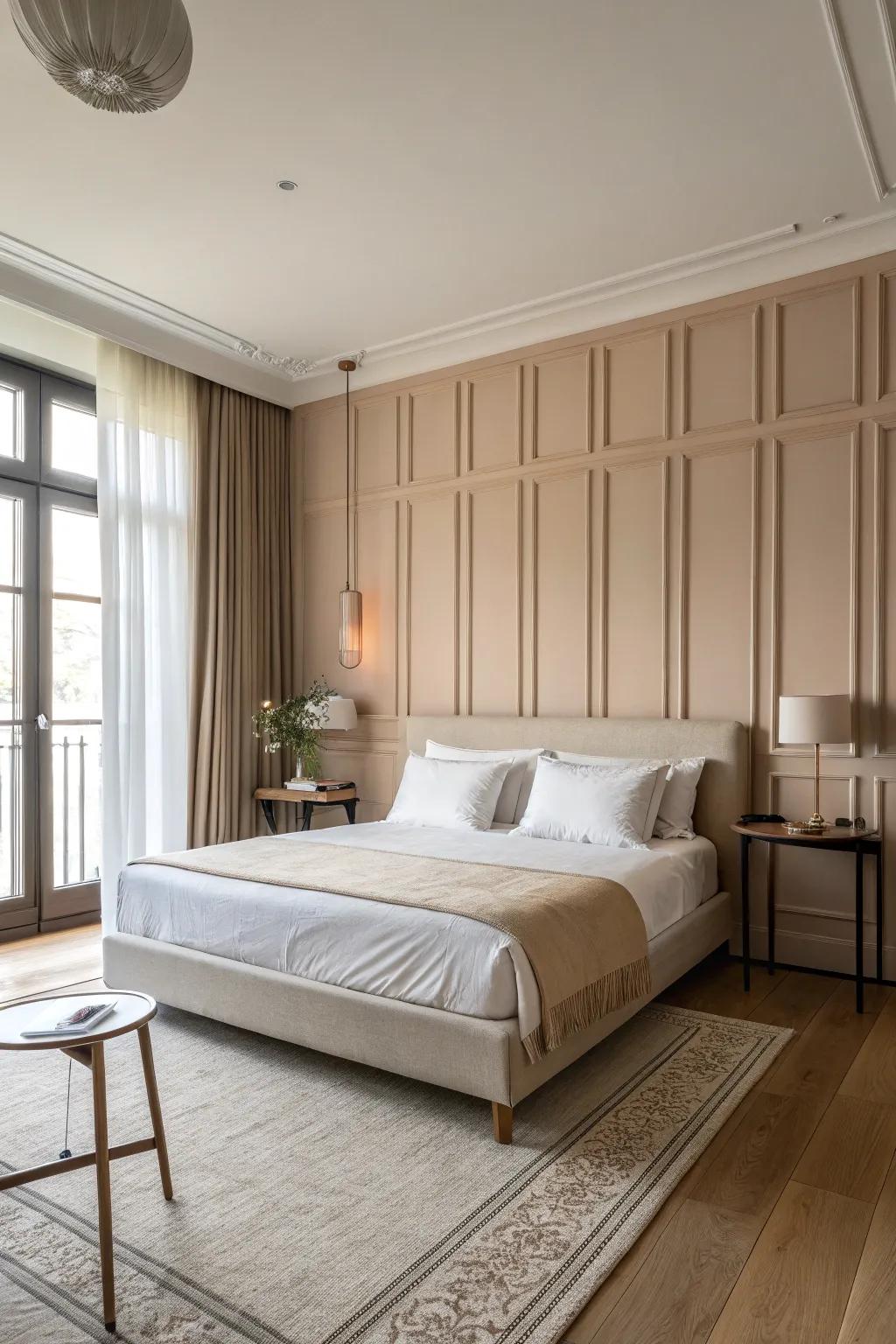 Half wall panels offer a clean and minimalist aesthetic.