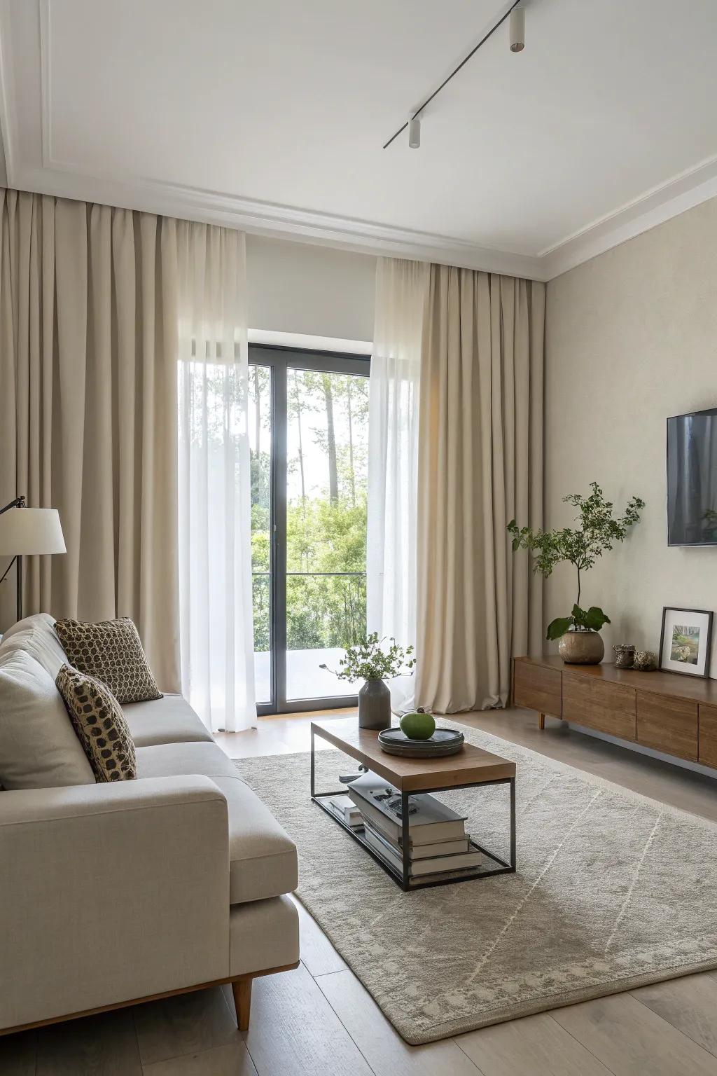 Minimalist window coverings improve a contemporary and clean aesthetic.