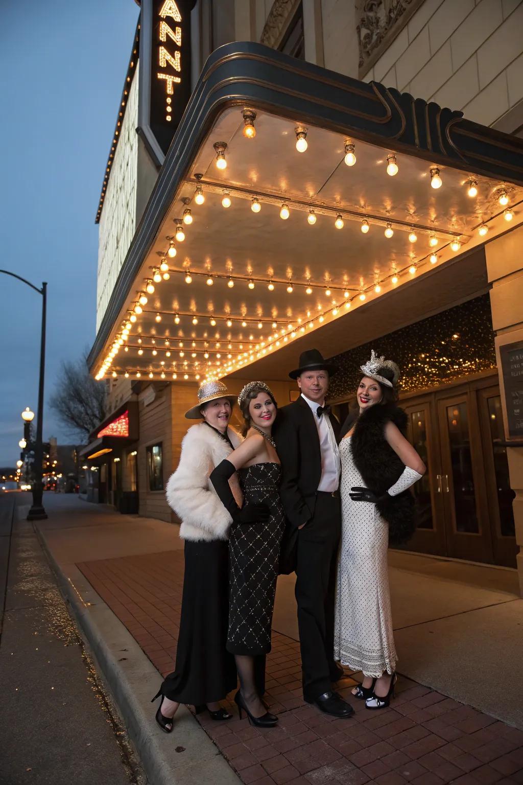 Step back in time with a vintage movie star ensemble for a touch of Hollywood magic.