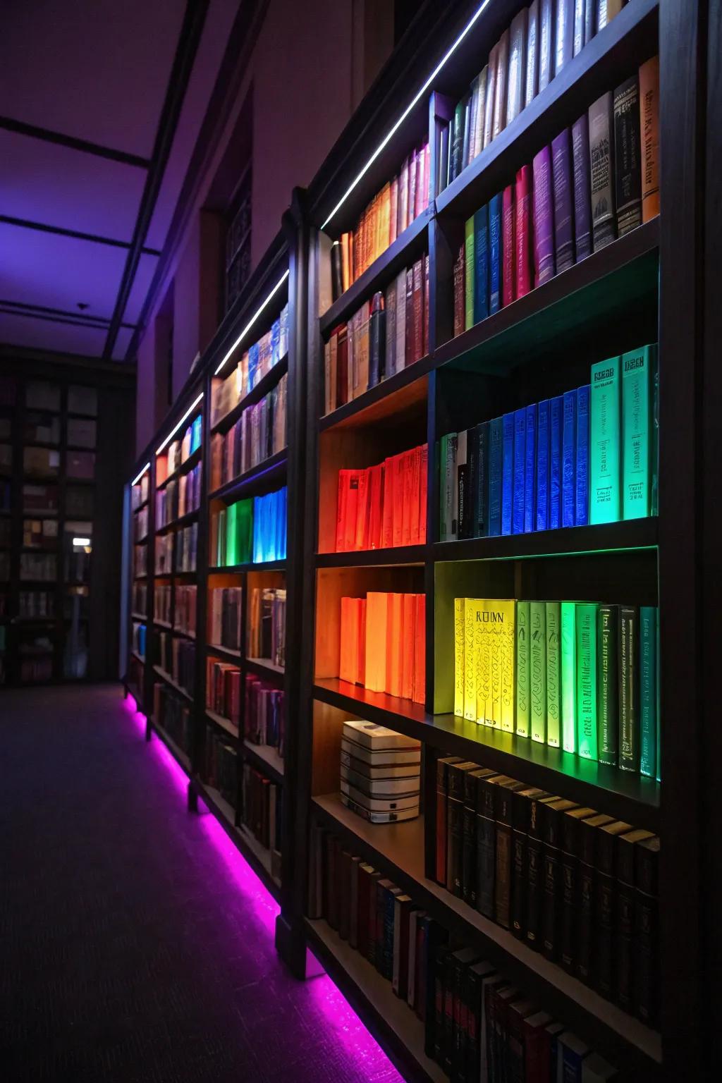 Revamp ordinary shelves with a hint of radiant coating.