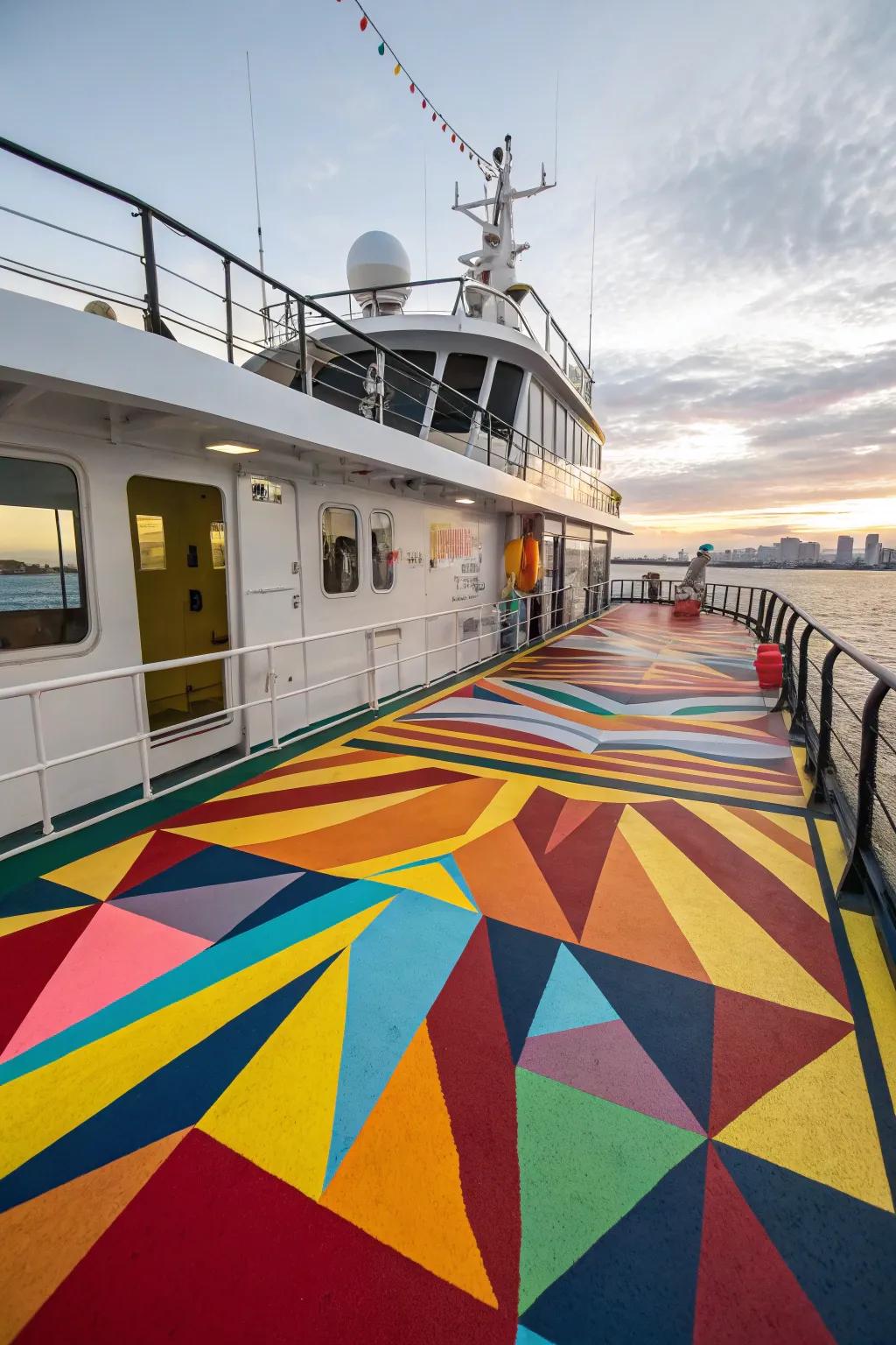 Geometric patterns add a contemporary spin.