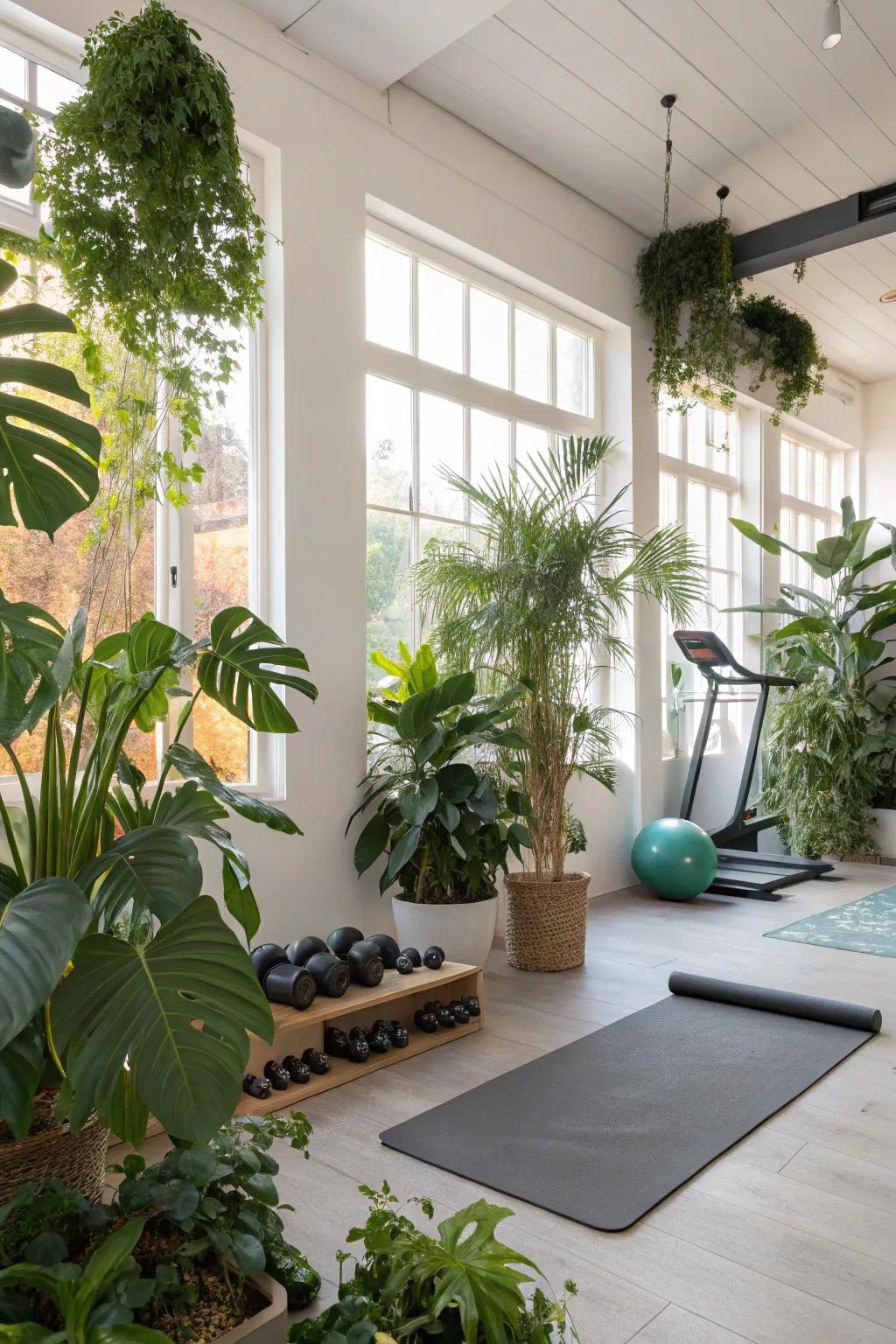 Interior flora infuses vitality and freshness into the space.