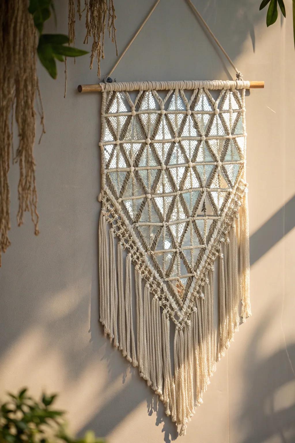 Mirrored wall hangings append refinement to every chamber.
