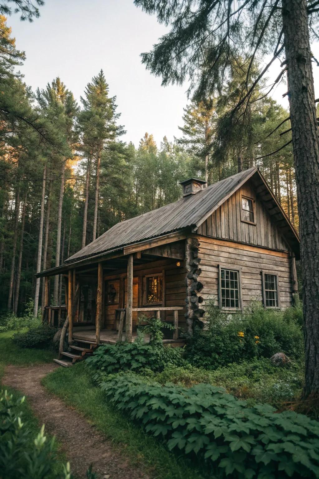 Sustainable materials add beauty and eco-friendliness.