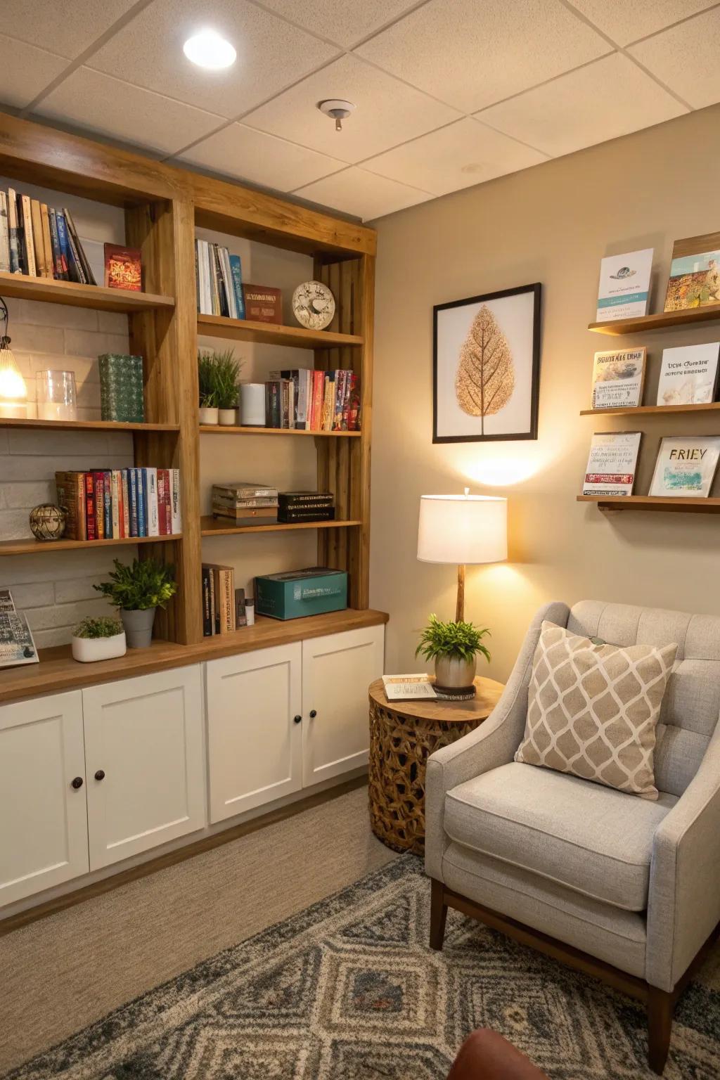 Shelving brings together practicality and looks.