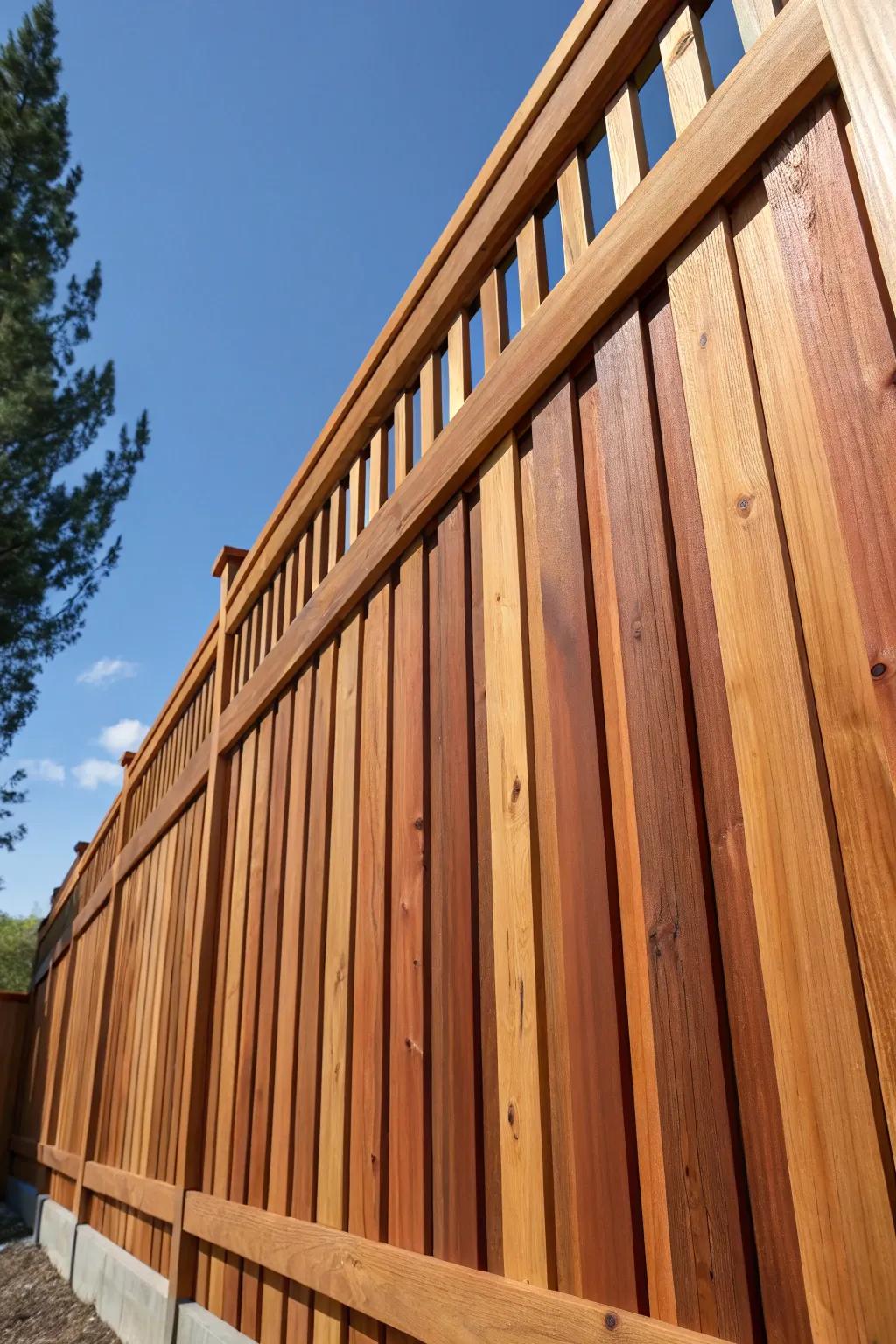 Elevate your outdoor space with the elegance of an upright timber strip surround, where artistry meets contemporary design.