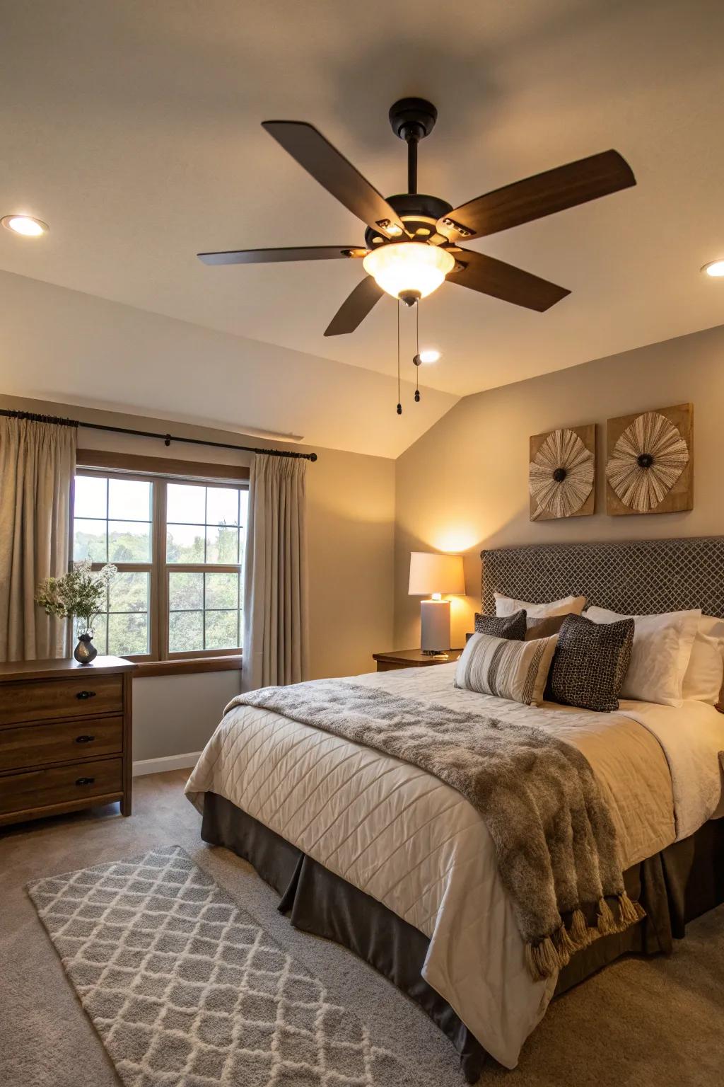 Maintain coolness and style using a ceiling ventilator that complements your design.