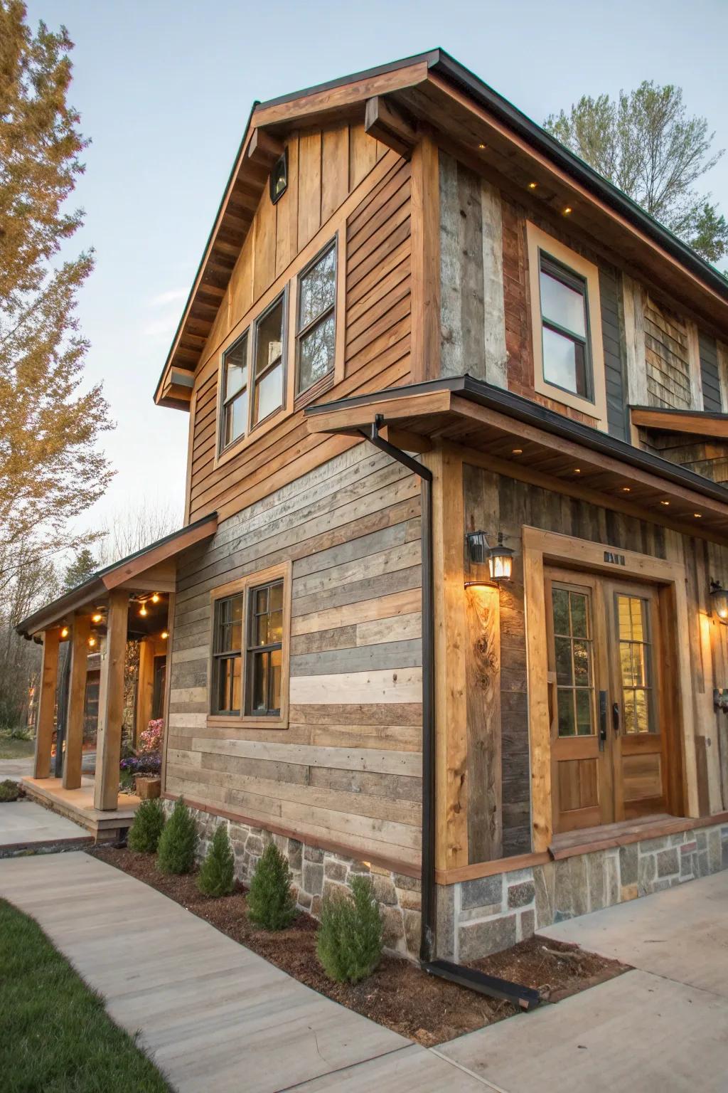 Vintage Plank siding introduces personality and sustainability.