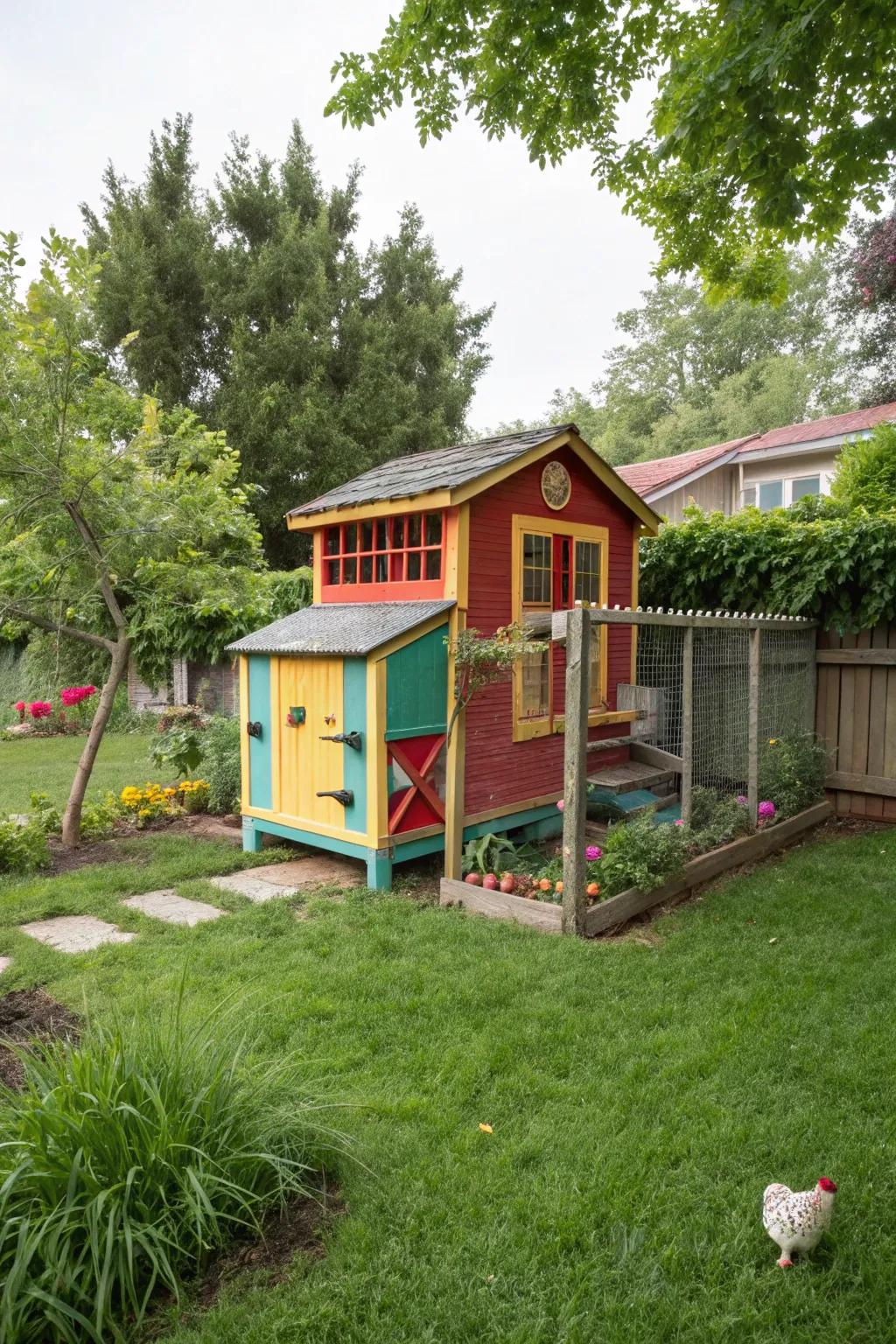 A fresh application of paint can transform and brighten your coop.