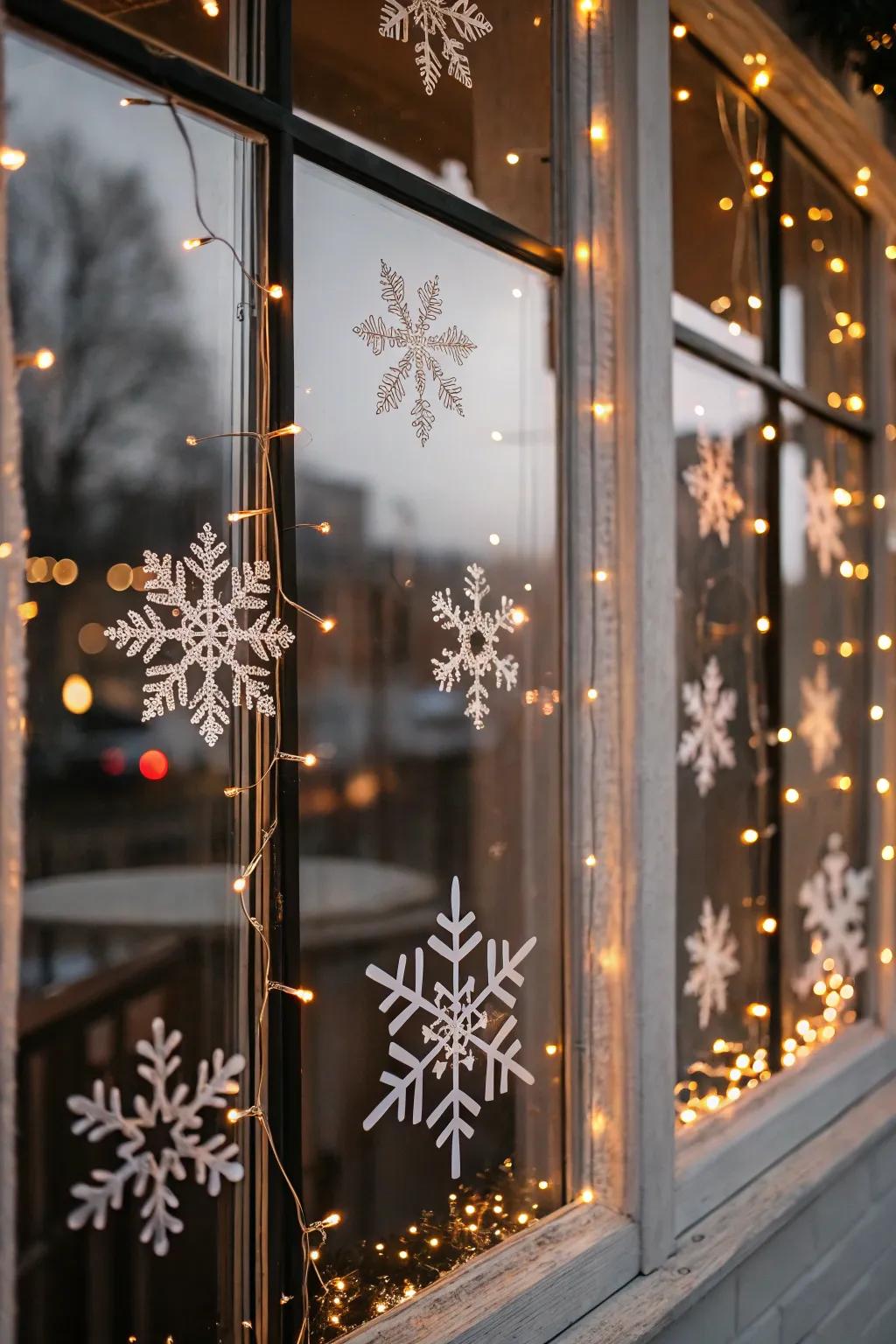 A festive window view that extends holiday cheer.