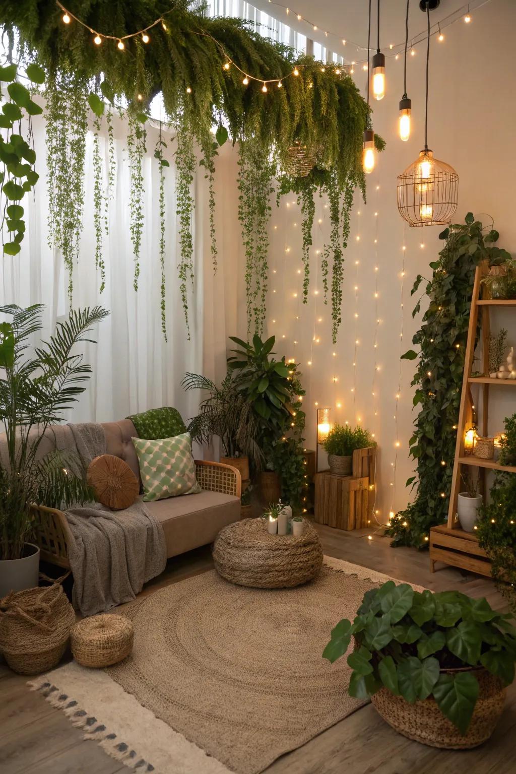 Step into a mystic timber, complete with magical yuletide decor.