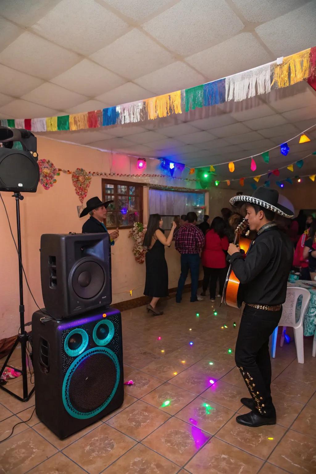 Saturate your area with the harmonies of mariachi melodies.