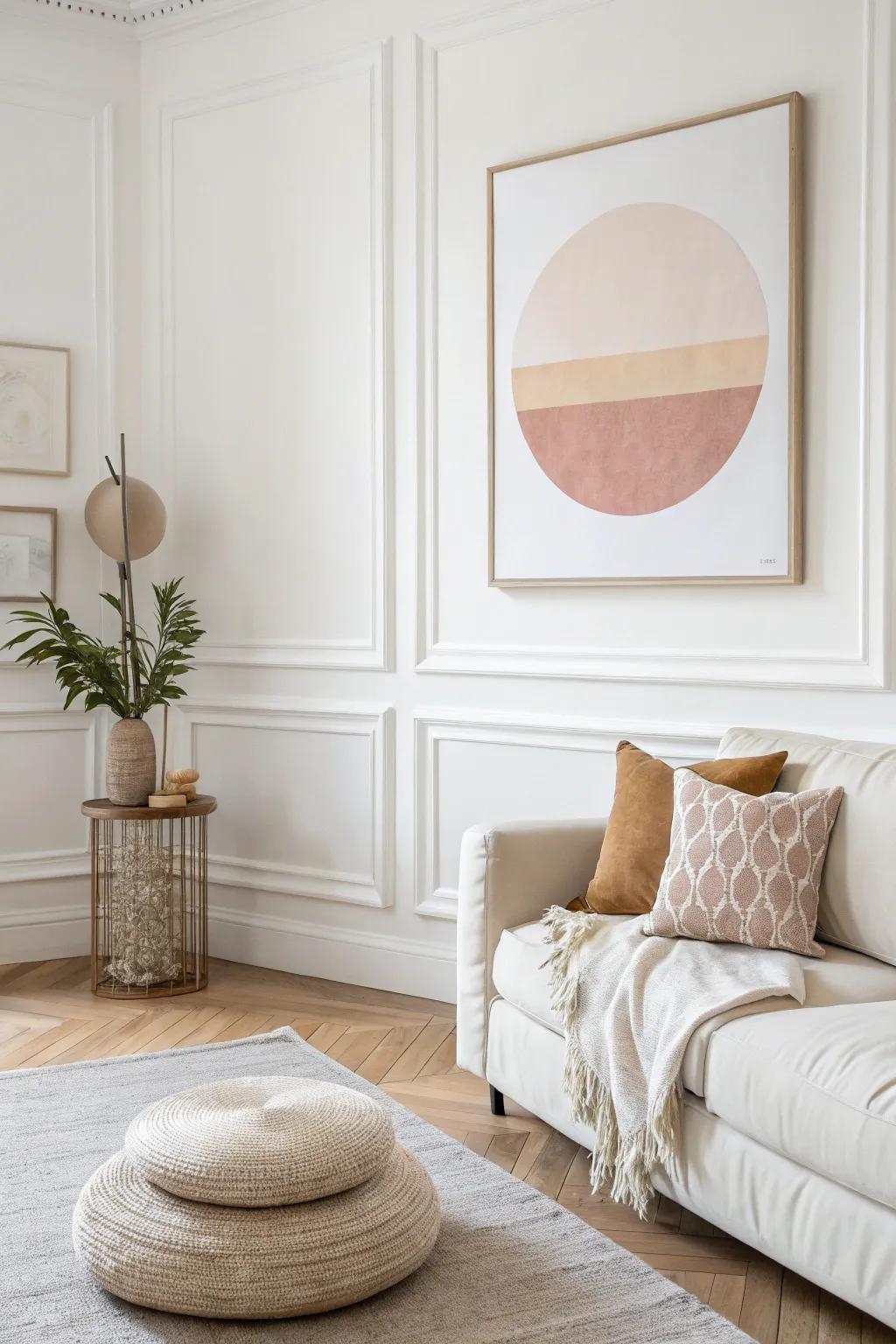 Achieve serenity through understated artistry.