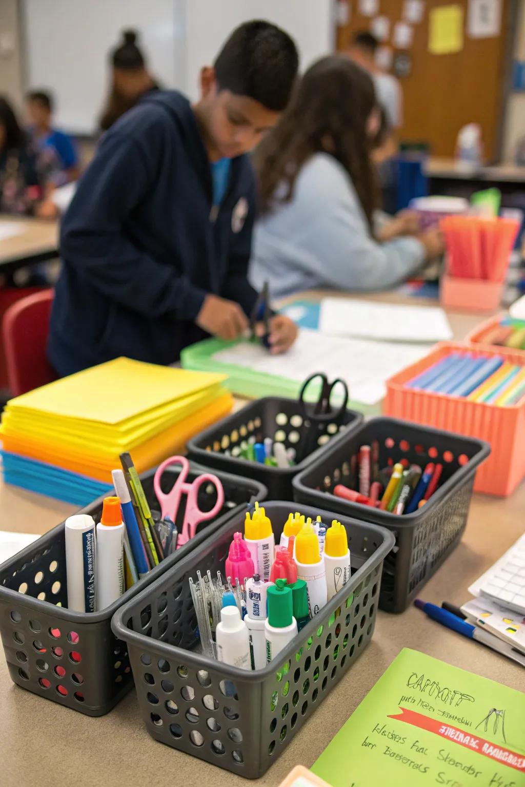 Project-specific organizers for group activities