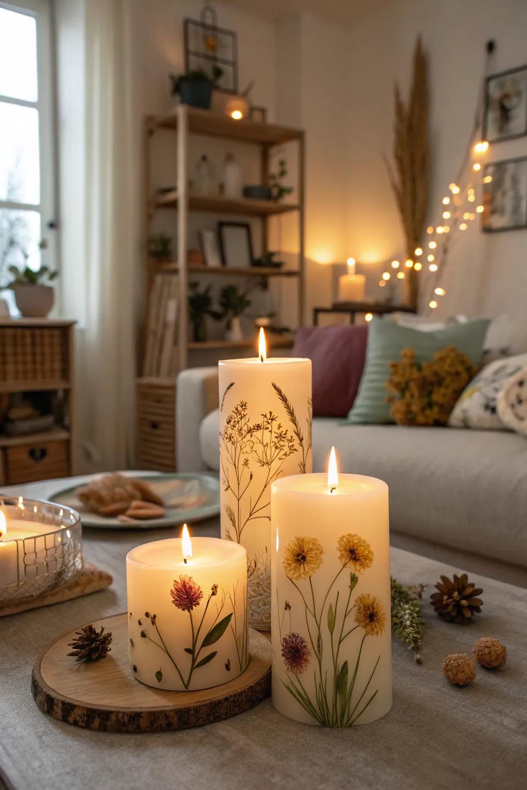 Nature bloom wax brings nature indoors.