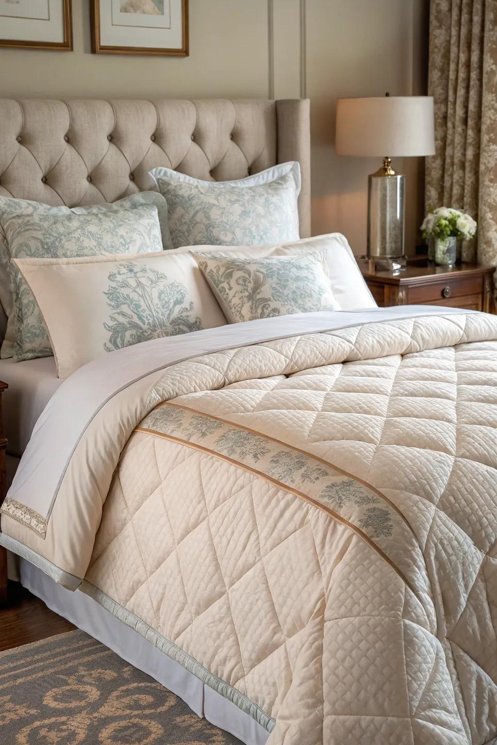 Smooth bedding transforms your bed into a haven of relaxation.
