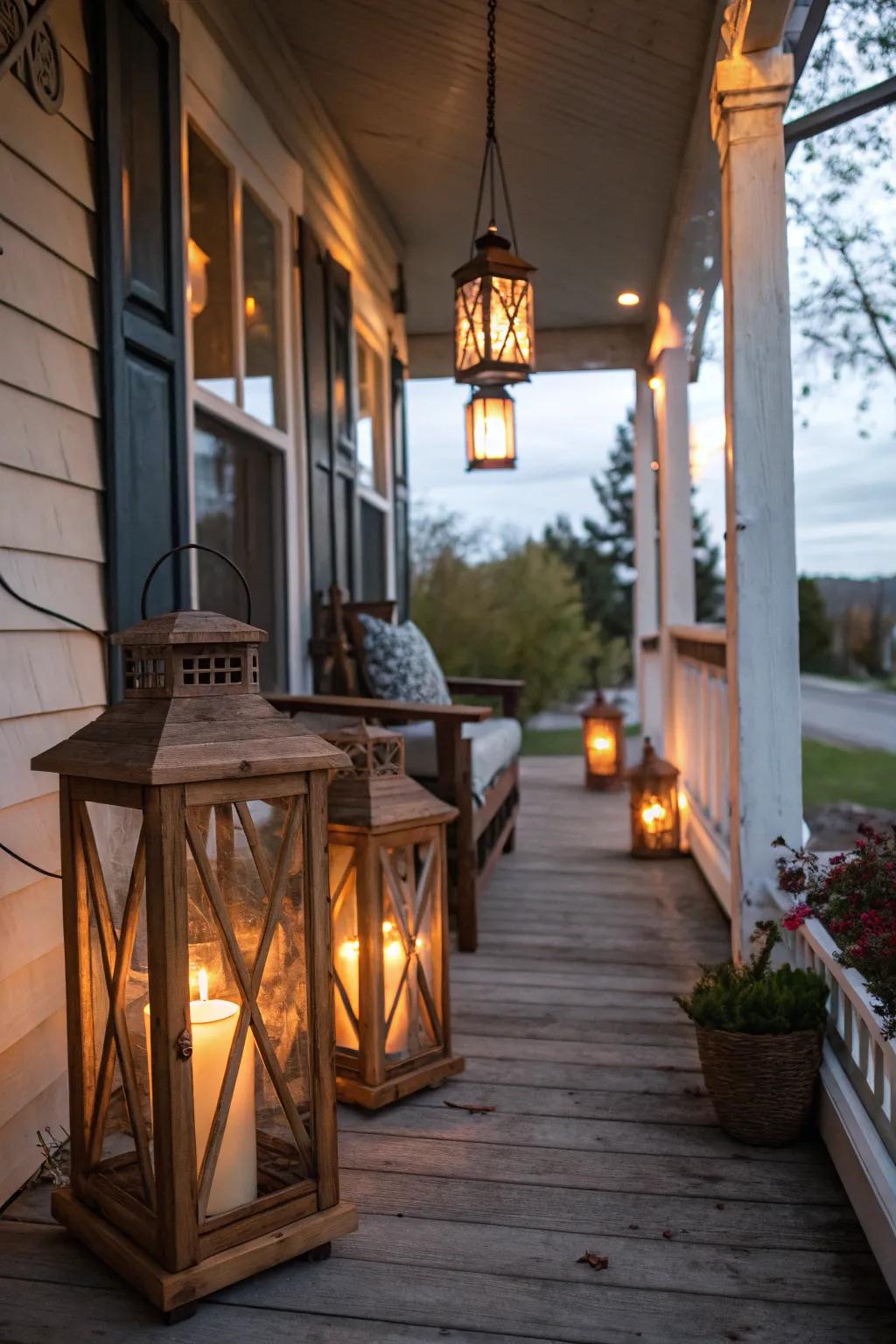 DIY lanterns present a delightful, economical lighting alternative.