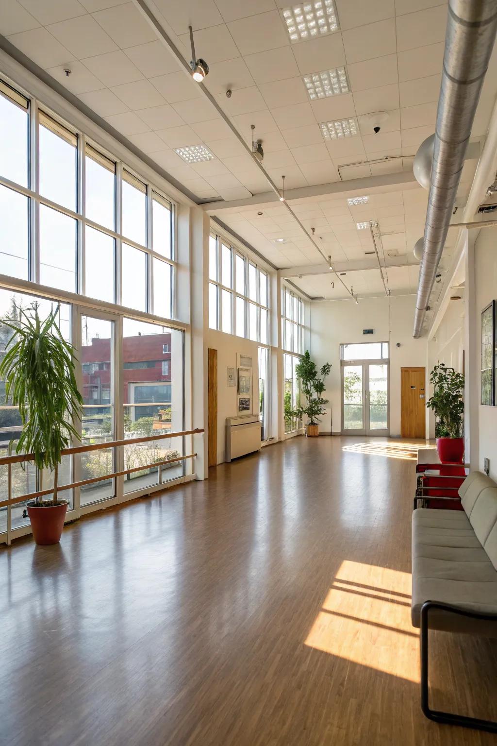 An open arrangement encourages effortless movement and space.