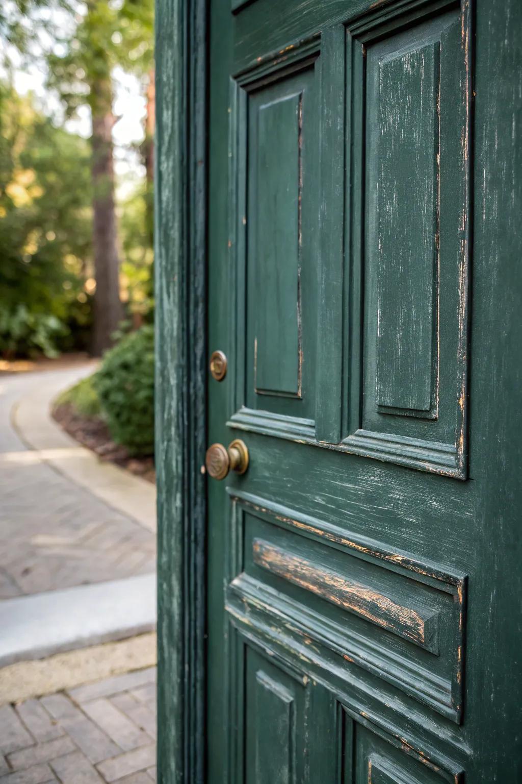 Material elements amplify the door's visual allure.
