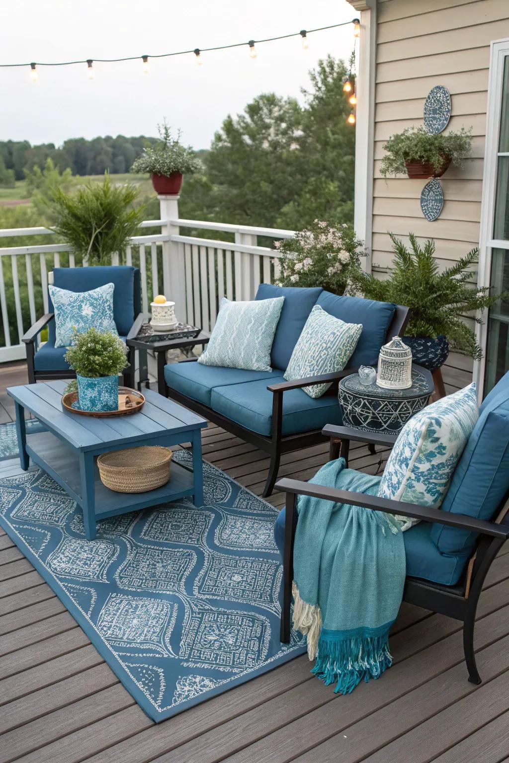 Achieve harmony using a coordinated color palette.