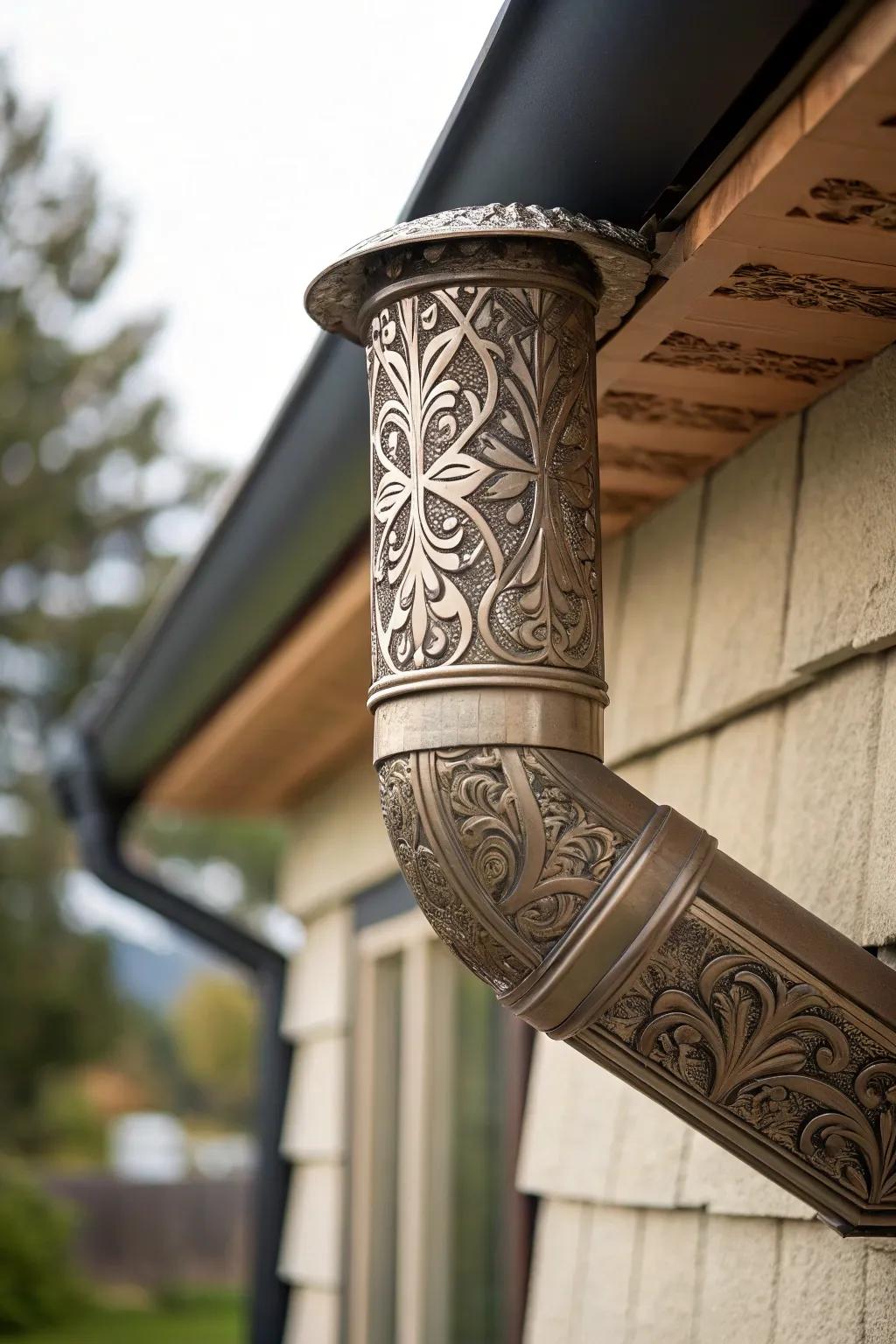 Ingenious attachments transform standard pipes into distinctive design aspects.