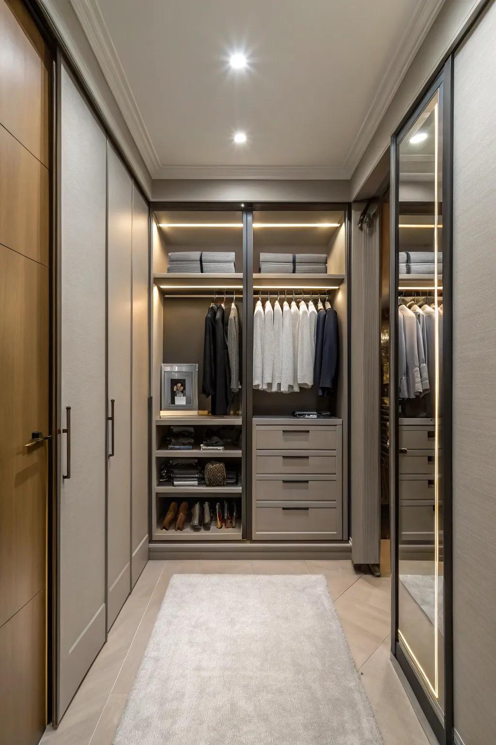 Improve space usage with elegant sliding doors.