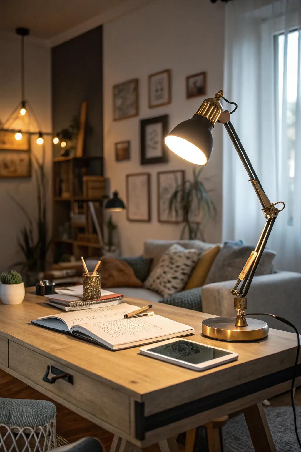 Appropriate lighting is crucial for functionality and relaxation.