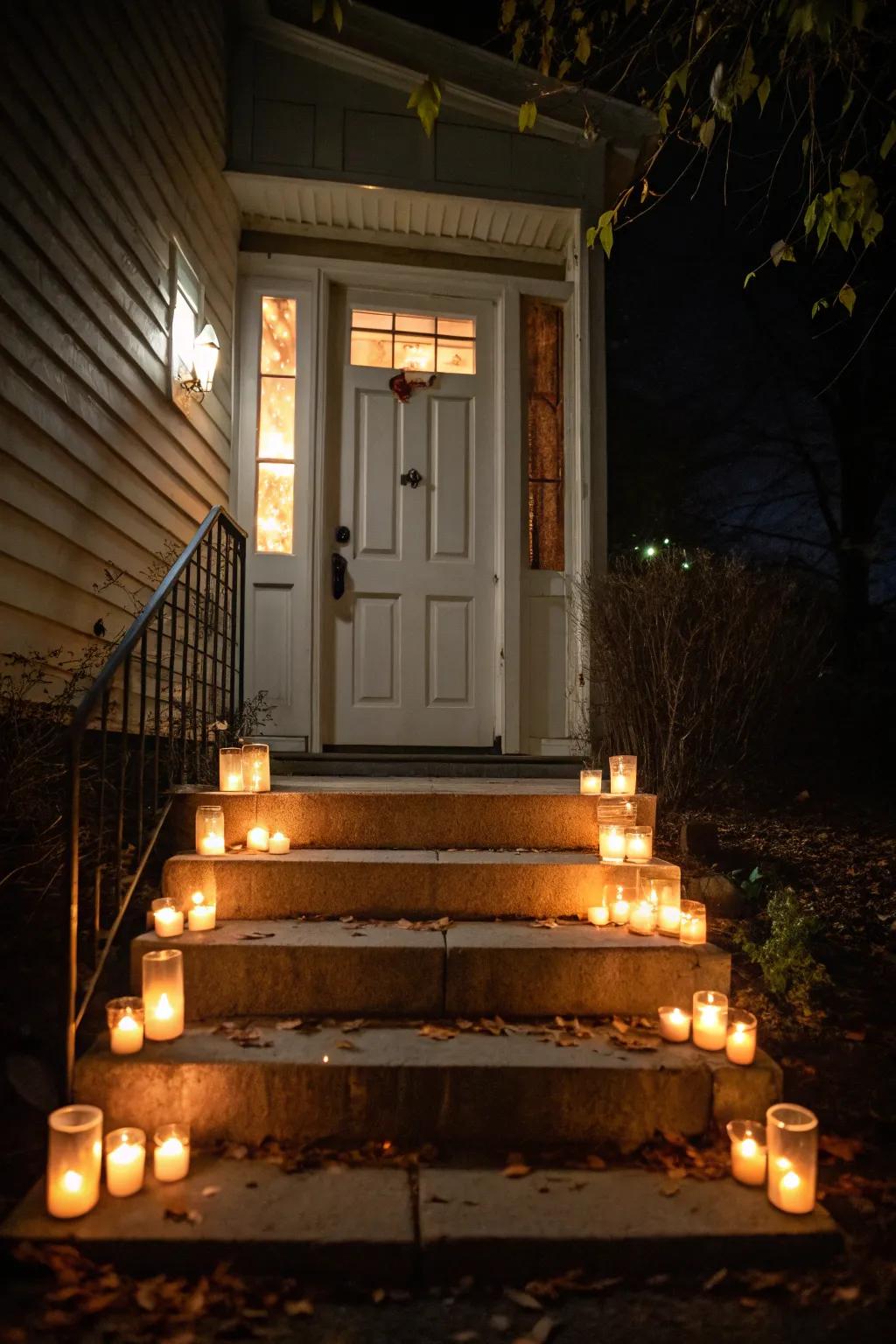 An eerie candescent display for a haunted All Hallow's Eve look.
