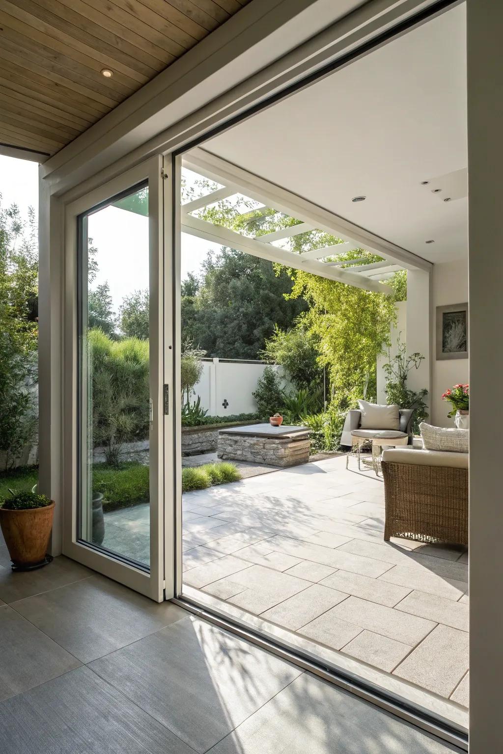 Maximize space with sleek and functional sliding doors that blend seamlessly into your design.