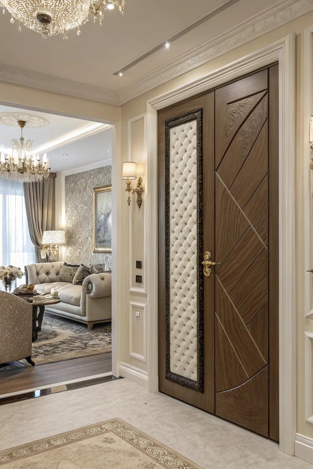 Sophistication with varied medium panels.