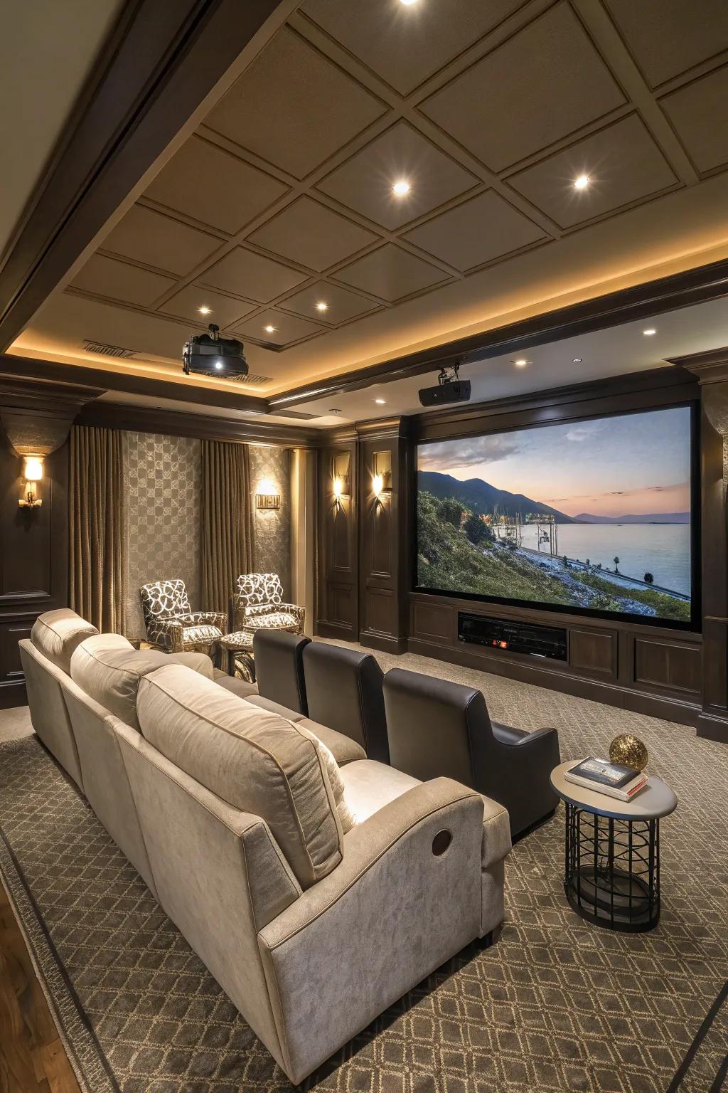 A home theater that brings the magic of the cinema to your doorstep.