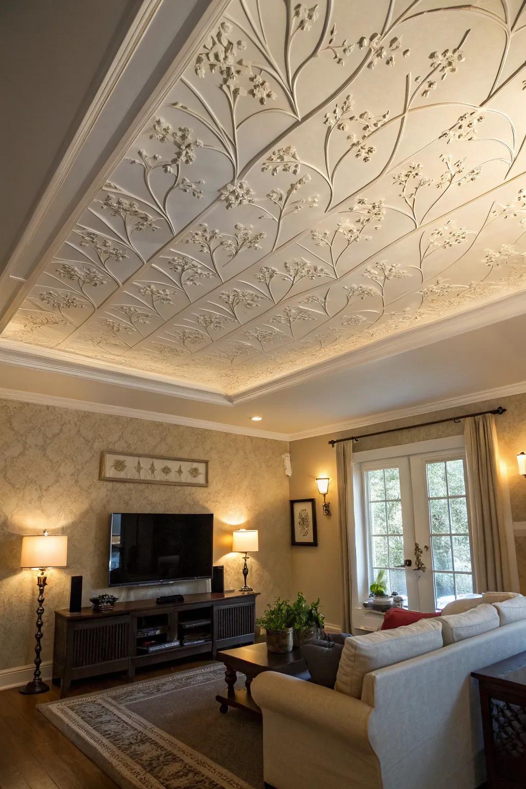 Nature-based ceilings bring the outdoors in.