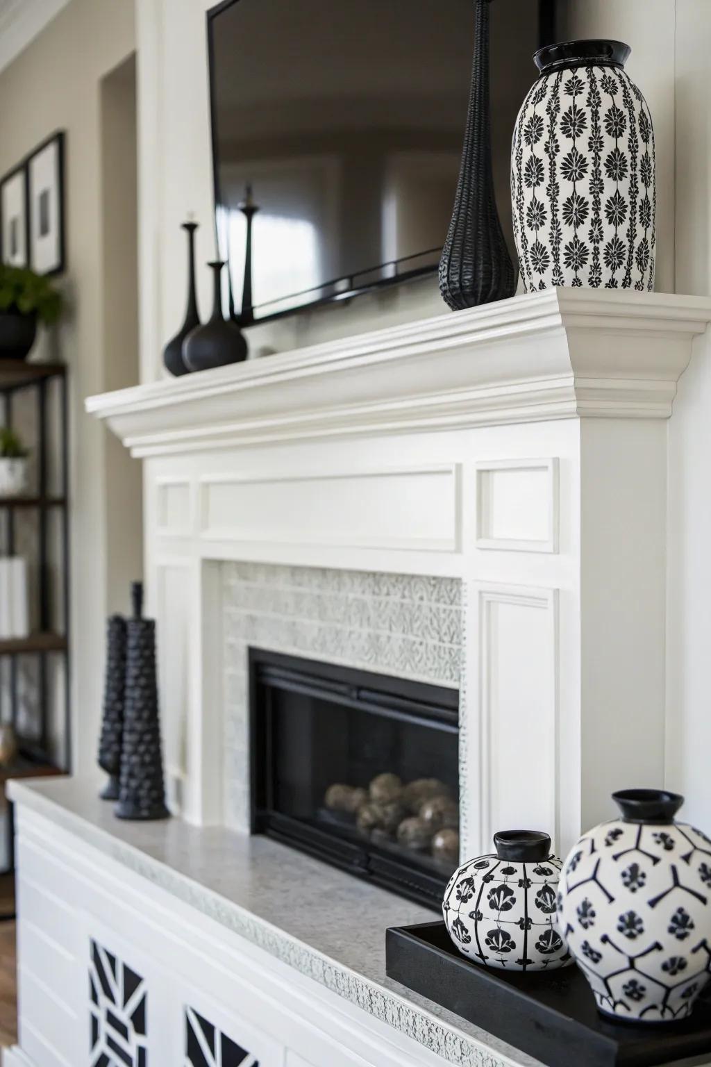 A monochrome scheme offers a fresh and modern look.